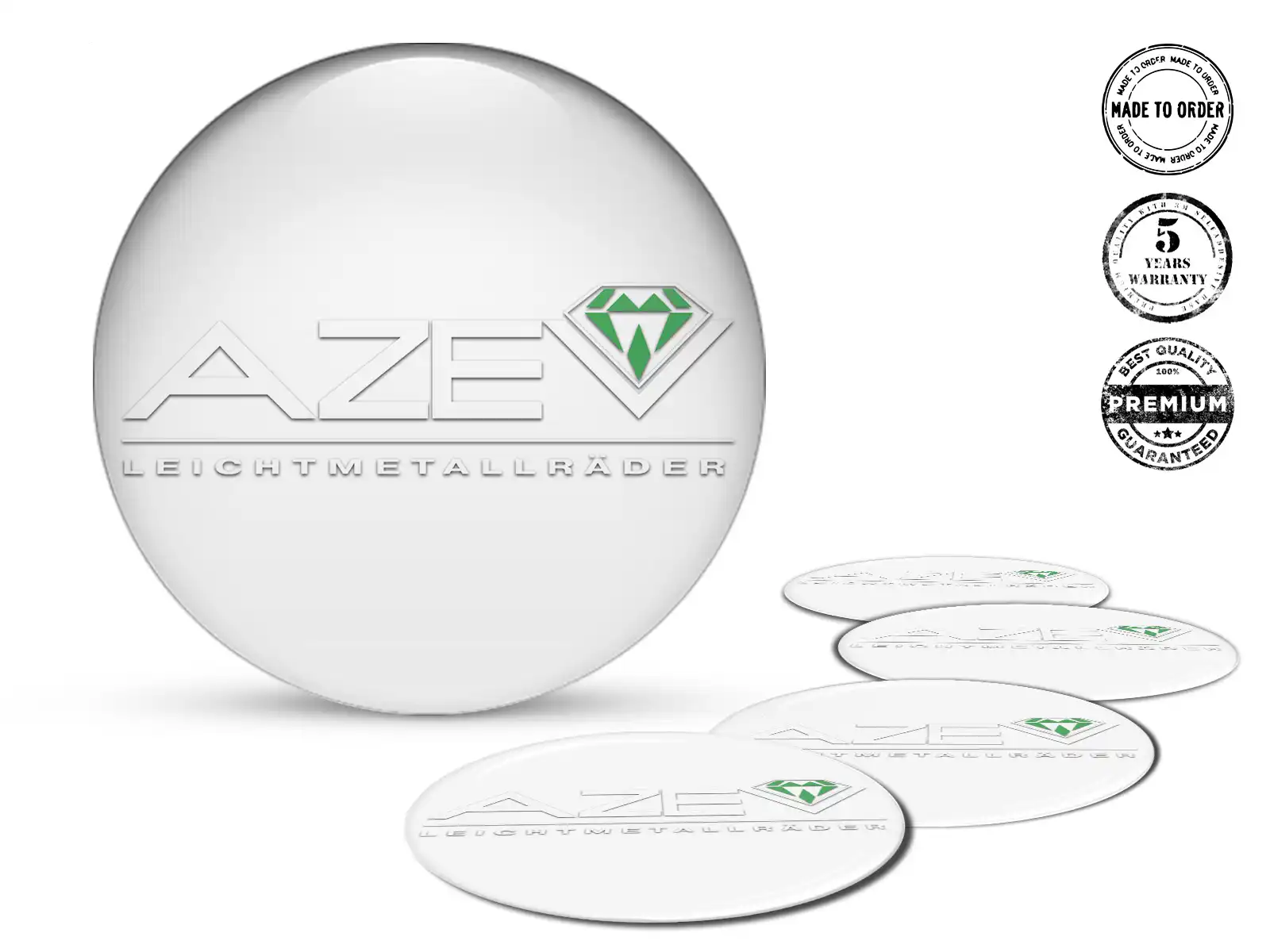 Azev Pegatinas de Rueda Edición Estilo de Silicona de Lujo
